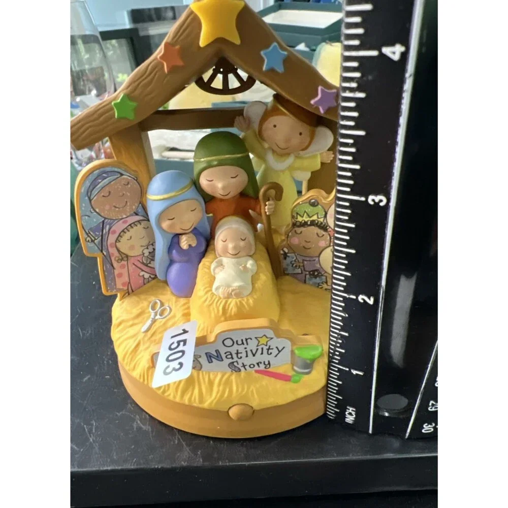 2012 Nativity Story Magic Light and Sound Hallmark Ornament Works No Box